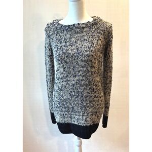 Ruby Moon‎ Sweater Small Knit Blue Beige Black Long Sleeve Pullover Casual